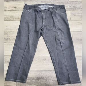 Blue Delta bespoke custom seamstress made in USA jeans grey & white stitch short